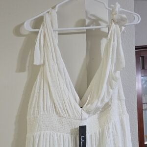 Lulu's Cream Textured Dress